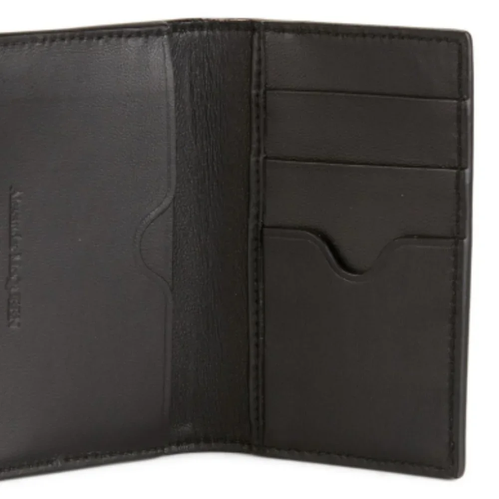 NEW Metallic Leather Card Holder by Alexander McQueen